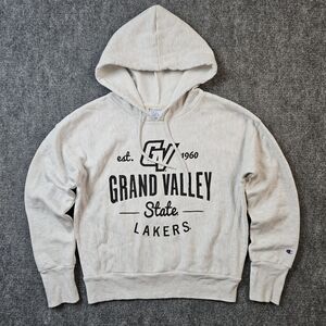 Champion Reverse Weave GVSU Grand Valley State Lakers Small Gray Vintage Hoodie